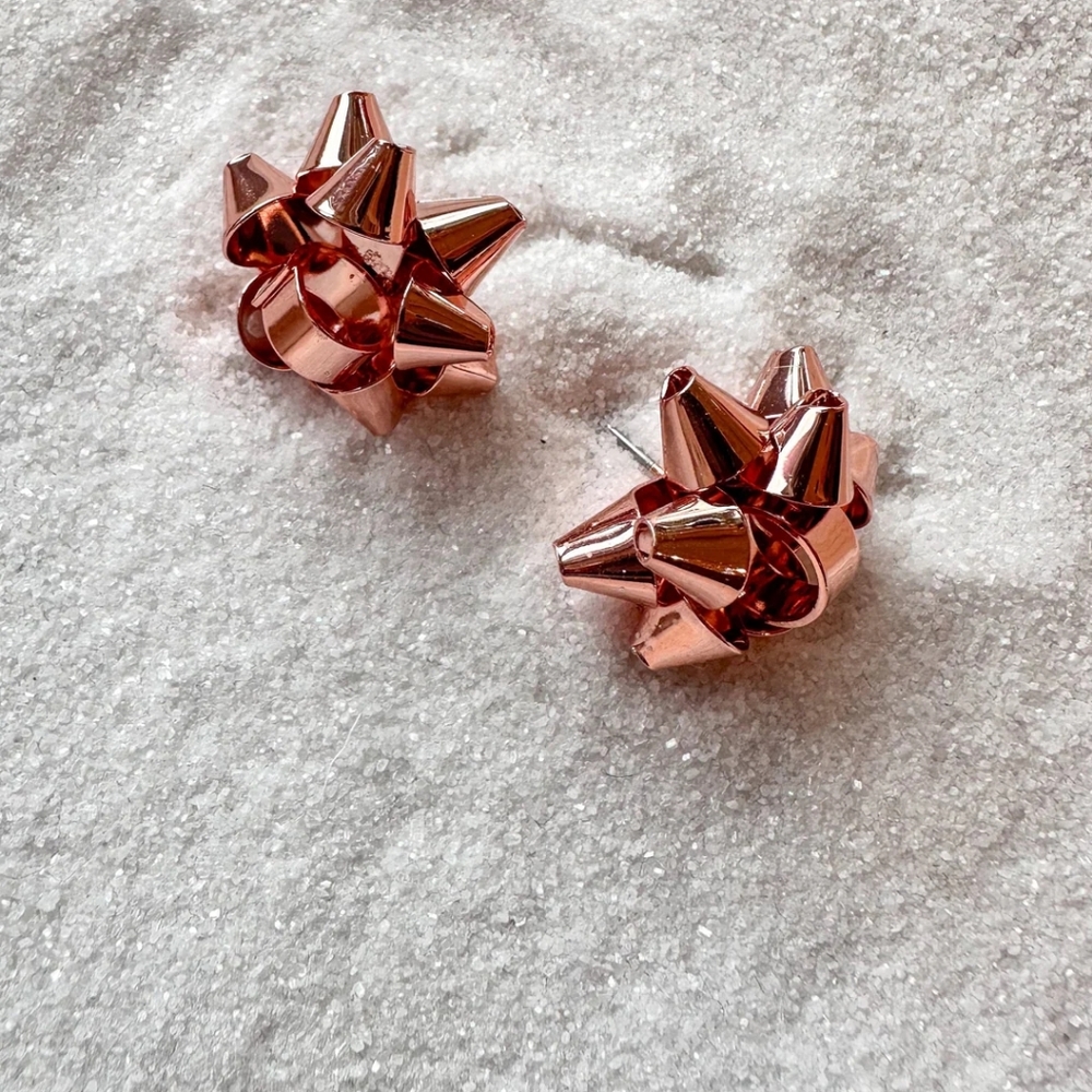 🎄 xmas bow earrings - Picture 6 of 6